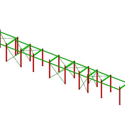 Steel substructure for enclosure